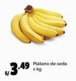 Plaza Vea Plátano de seda oferta
