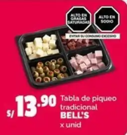 Plaza Vea Bell's tabla de piqueo tradicional oferta