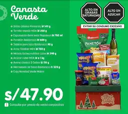 Makro Canasta Verde oferta
