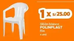 Makro Polinplast sillon blanco oferta
