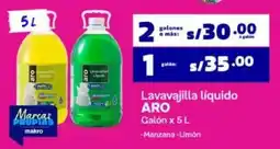 Makro Aro lavavajilla liquido oferta