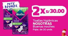 Makro Nosotras toallas higienicas oferta