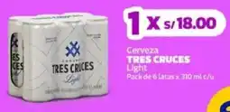 Makro Tres Cruces cerveza oferta