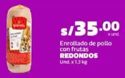 Makro Redondos enrollado de pollo con frutas oferta