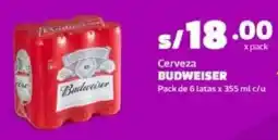 Makro Budweiser cerveza oferta