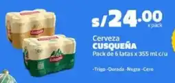 Makro Cusqueña cerveza oferta