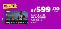 Makro Blackline Google TV LED UHD 43” oferta