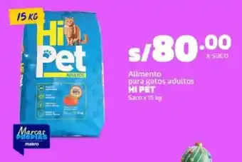 Makro Hi Pet alimento para gatos adultos oferta