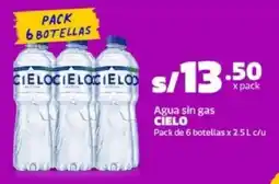 Makro Cielo agua sin gas oferta