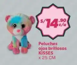 Hiperbodega Precio Uno Kisses peluches ojos brillosos 25 cm oferta