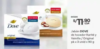 Dove jabón de tocador