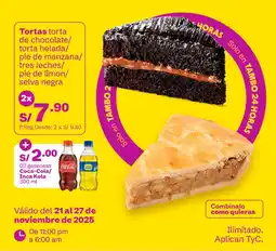 Tambo Tortas + Coca-Cola oferta
