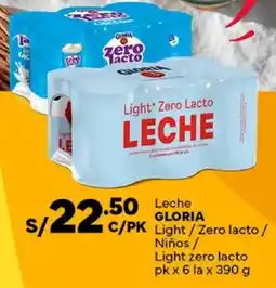 Plaza Vea Gloria lech light /zero lacto / niños / light zero lacto oferta