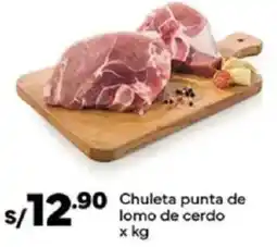 Plaza Vea Chuleta punta de lomo de cerdo oferta