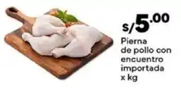 Plaza Vea Pierna de pollo con encuentro importada oferta