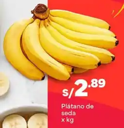 Plaza Vea Plátano de seda oferta