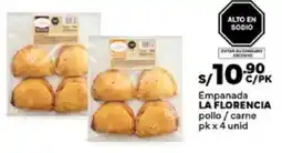 Plaza Vea La florencia empanada pollo / carne oferta