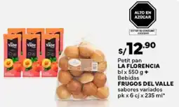 Plaza Vea Del valle frugos petit pan bebidas oferta