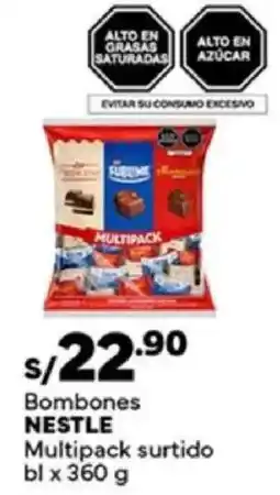 Plaza Vea Nestlé bombones multipack surtido bl oferta