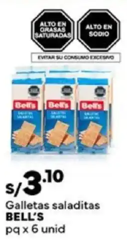 Plaza Vea Bell's galletas saladitas pq oferta