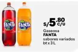 Plaza Vea Fanta gaseosa sabores variados bt oferta