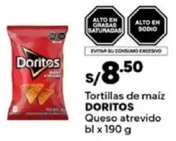 Plaza Vea Doritos tortillas de maíz queso atrevido bl oferta