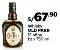 Plaza Vea Old parr whisky 12 años oferta