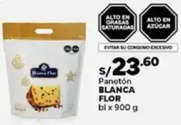 Plaza Vea Blanca flor panetón bl oferta