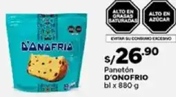 Plaza Vea D'onofrio panetón bl oferta