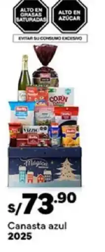 Plaza Vea Canasta azul 2025 oferta