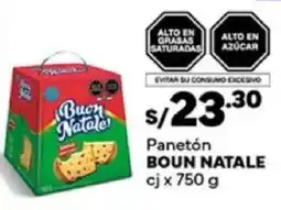 Plaza Vea Boun natale panetón cj oferta