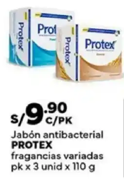 Plaza Vea Protex jabón antibacterial fragancias variadas oferta