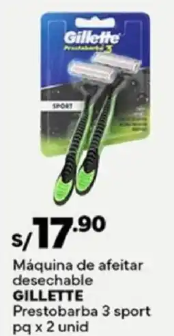 Plaza Vea Gillette máquina de afeitar desechable oferta