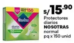 Plaza Vea Nosotras protectores diarios normal oferta