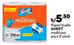 Plaza Vea Scott papel toalla multiuso pq oferta