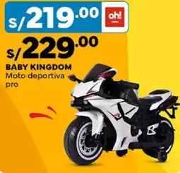 Plaza Vea Baby kingdom moto deportiva pro oferta