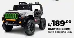 Plaza Vea Baby kingdom auto con luna led oferta