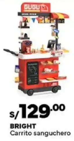 Plaza Vea Bright carrito sanguchero oferta