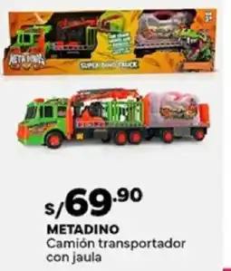 Plaza Vea Metadino camión transportador con jaula oferta