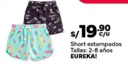 Plaza Vea Eureka! short estampados oferta