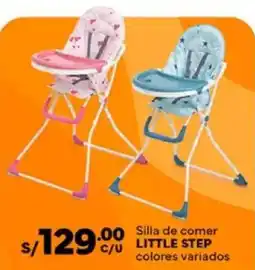 Plaza Vea Little step silla de comer colores variados oferta
