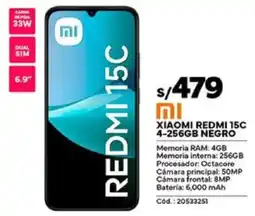 Plaza Vea Xiaomi redmi 15c oferta