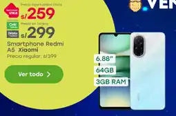 Tottus Redmi xiaomi A5 smartphone 6.88" oferta