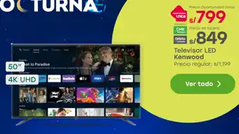 Kenwood televisor 50" led