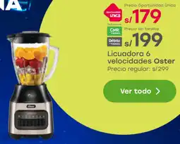 Tottus Oster licuadora 6 velocidades oferta