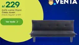 Tottus Casa joven sofá cama miami oferta