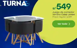 Tottus Casa joven juego de comedor verona oferta