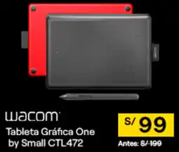 Tai Loy Wacom tableta gráfica one by small CTL472 oferta