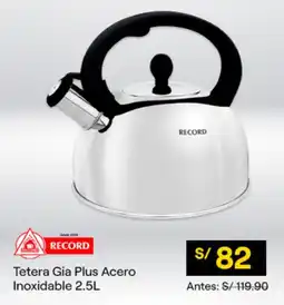 Tai Loy Record tetera gia plus acero inoxidable oferta