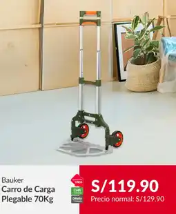 Sodimac Bauker carro de carga plegable oferta